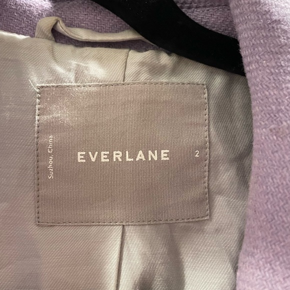 Lavender Everlane wool coat (oversized) - Picture 6 of 6